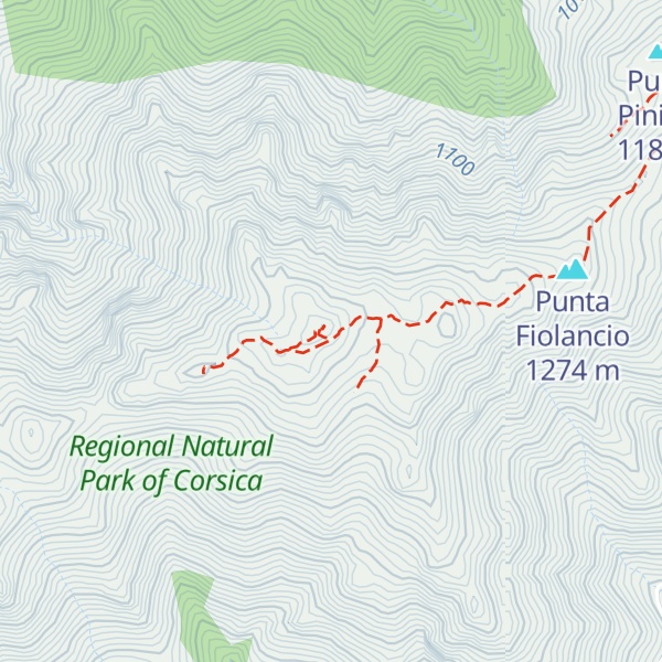 Map of Monte San Petru