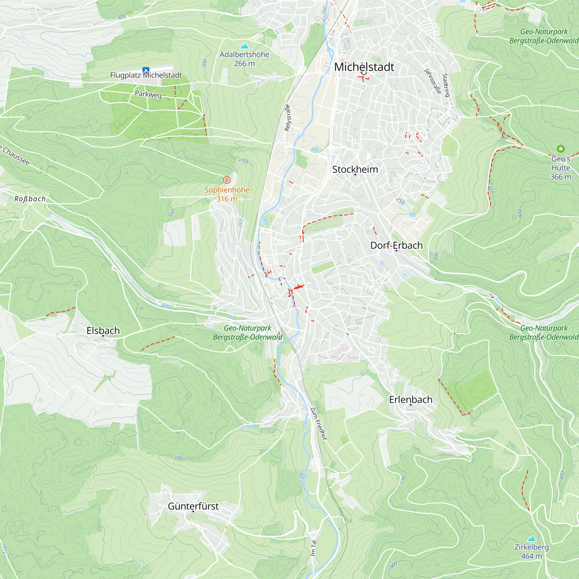 Odenwald Tourismus GmbH map