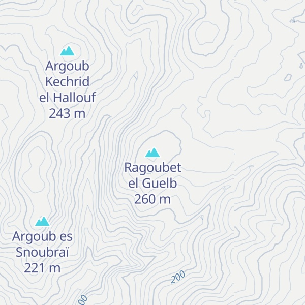 Map of Ragoubet el Guelb