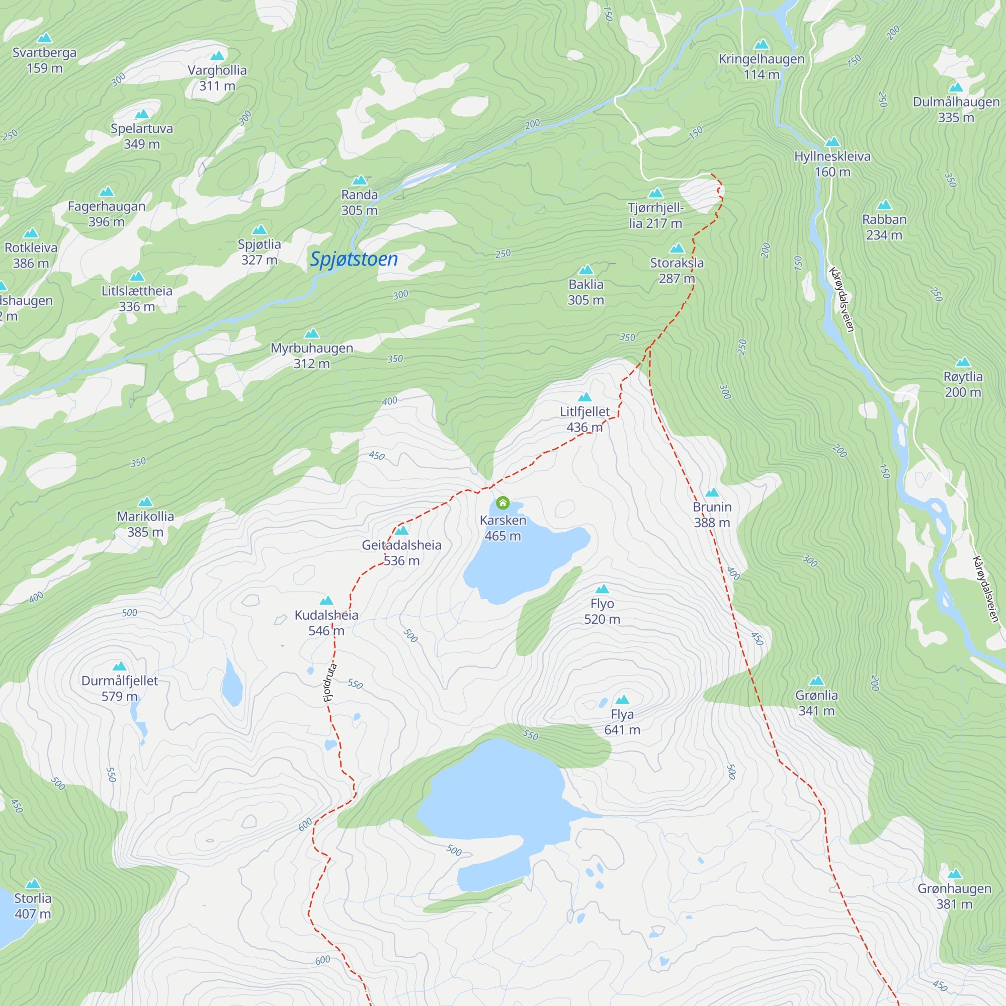 Karsken map