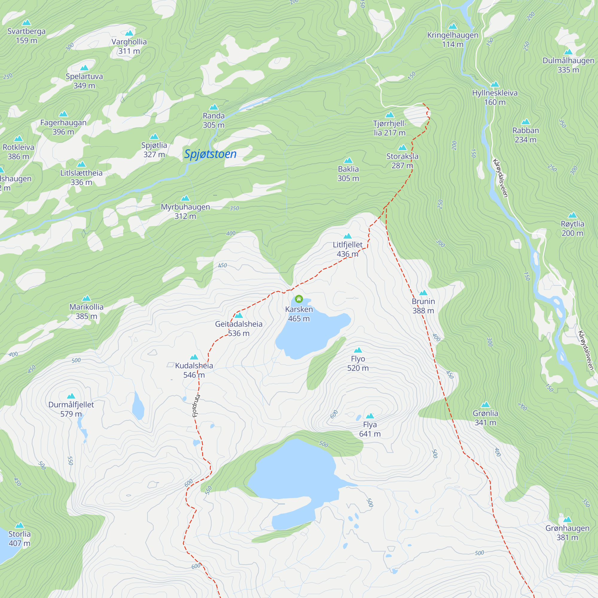 Karsken map