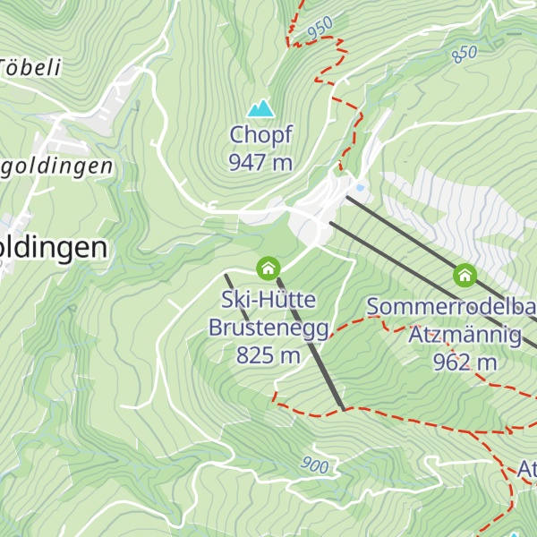 Map of Ski-Hütte Brustenegg