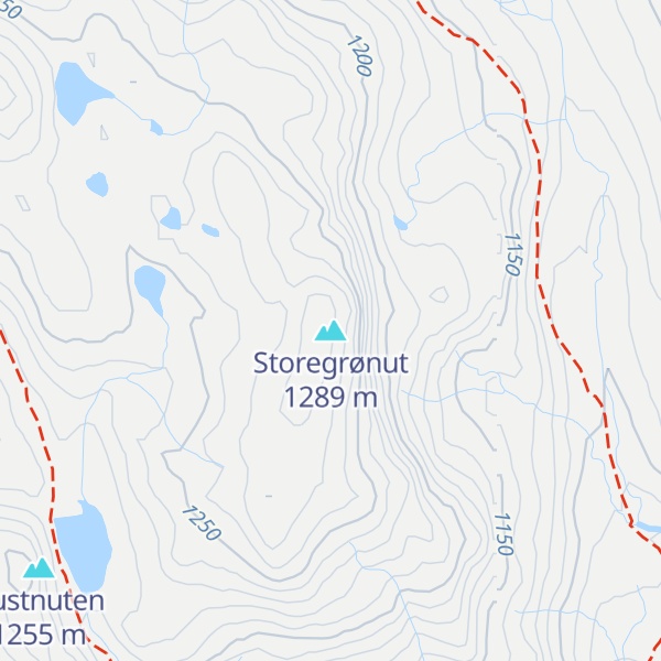 Map of Storegrønut