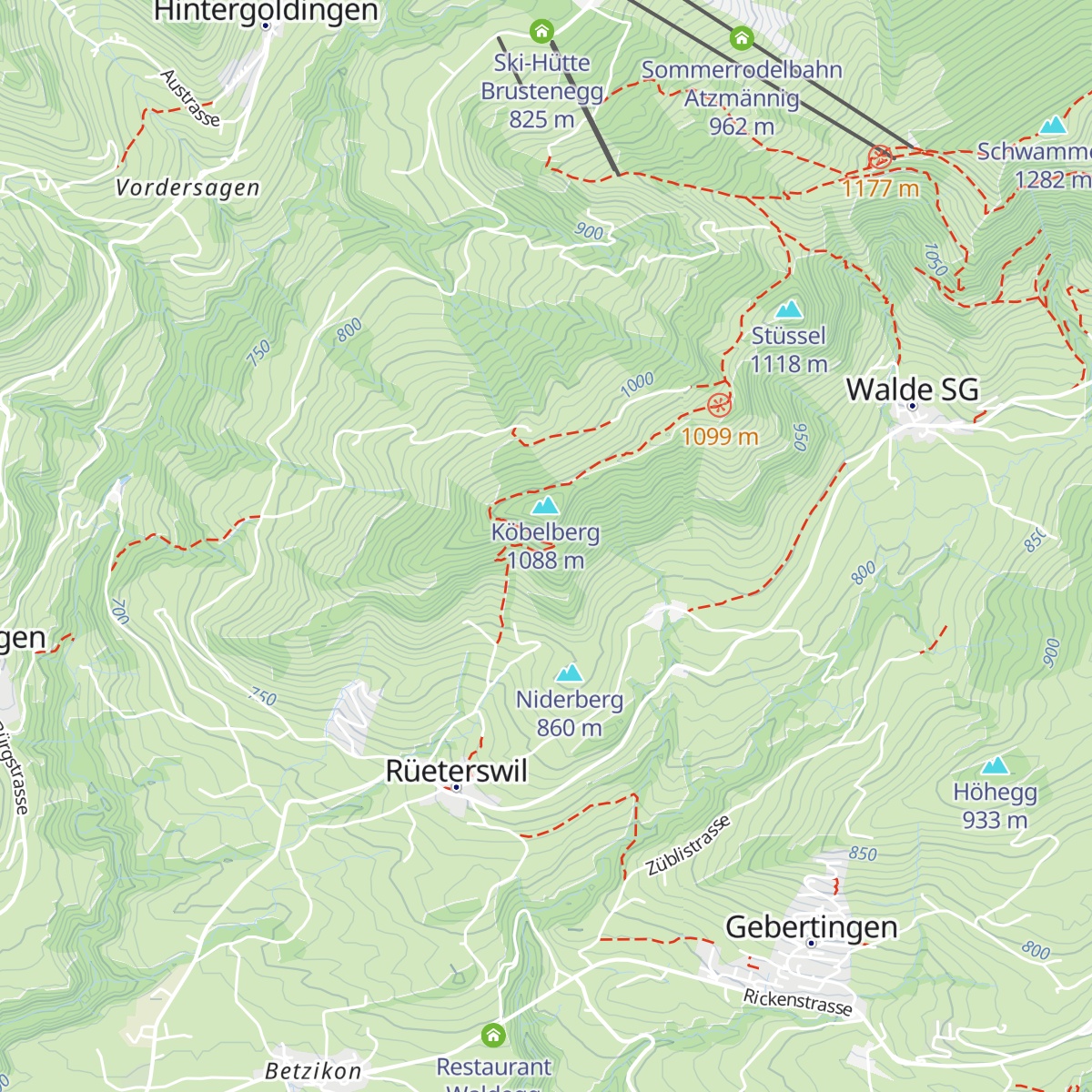 Forsthütte Kobel map