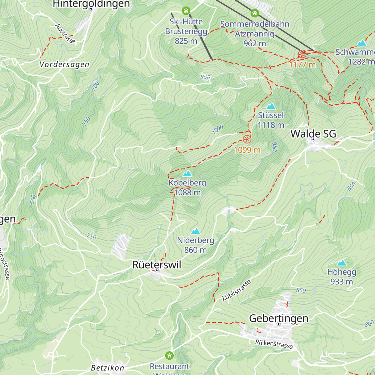 Forsthütte Kobel map
