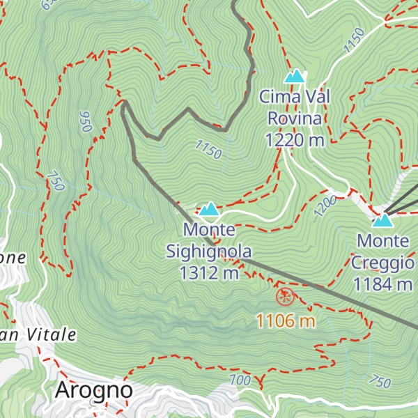 Map of Monte Sighignola