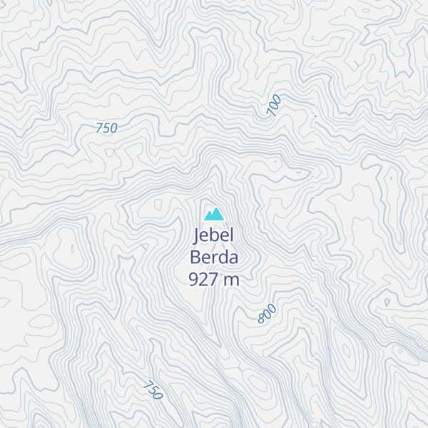 Map of Jebel Berda