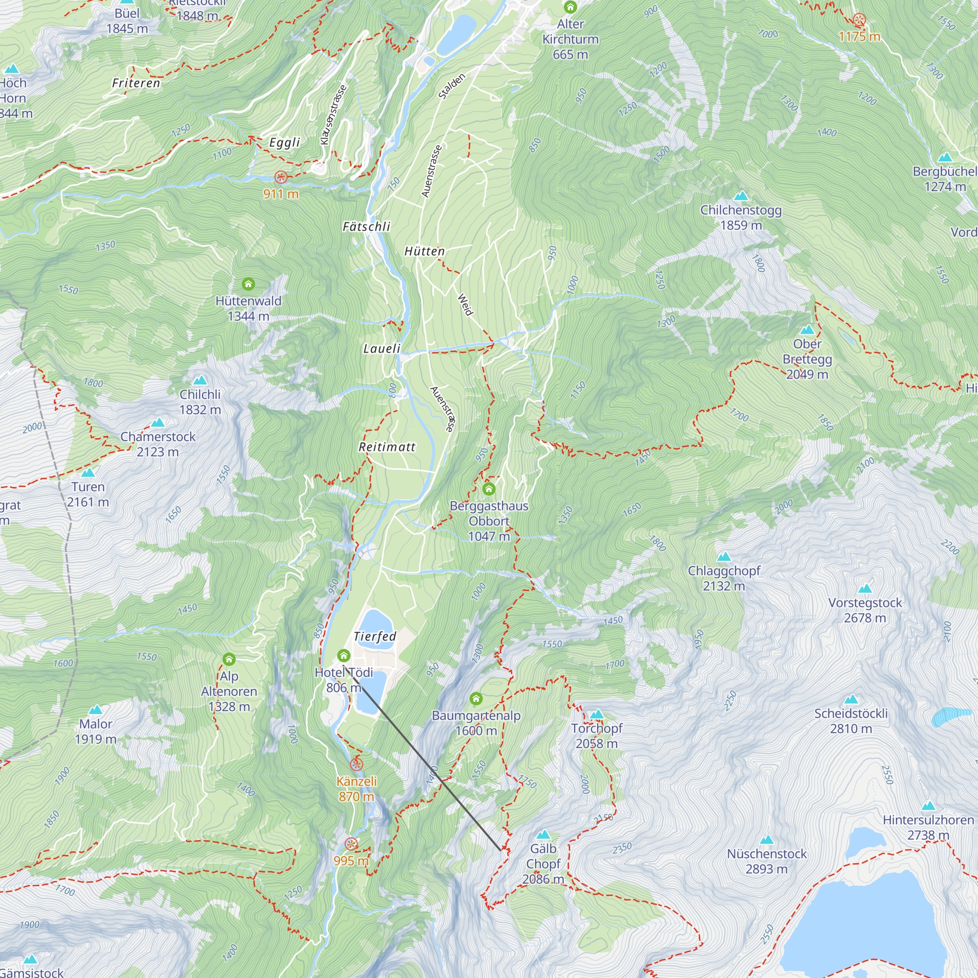Berggasthaus Obbort map