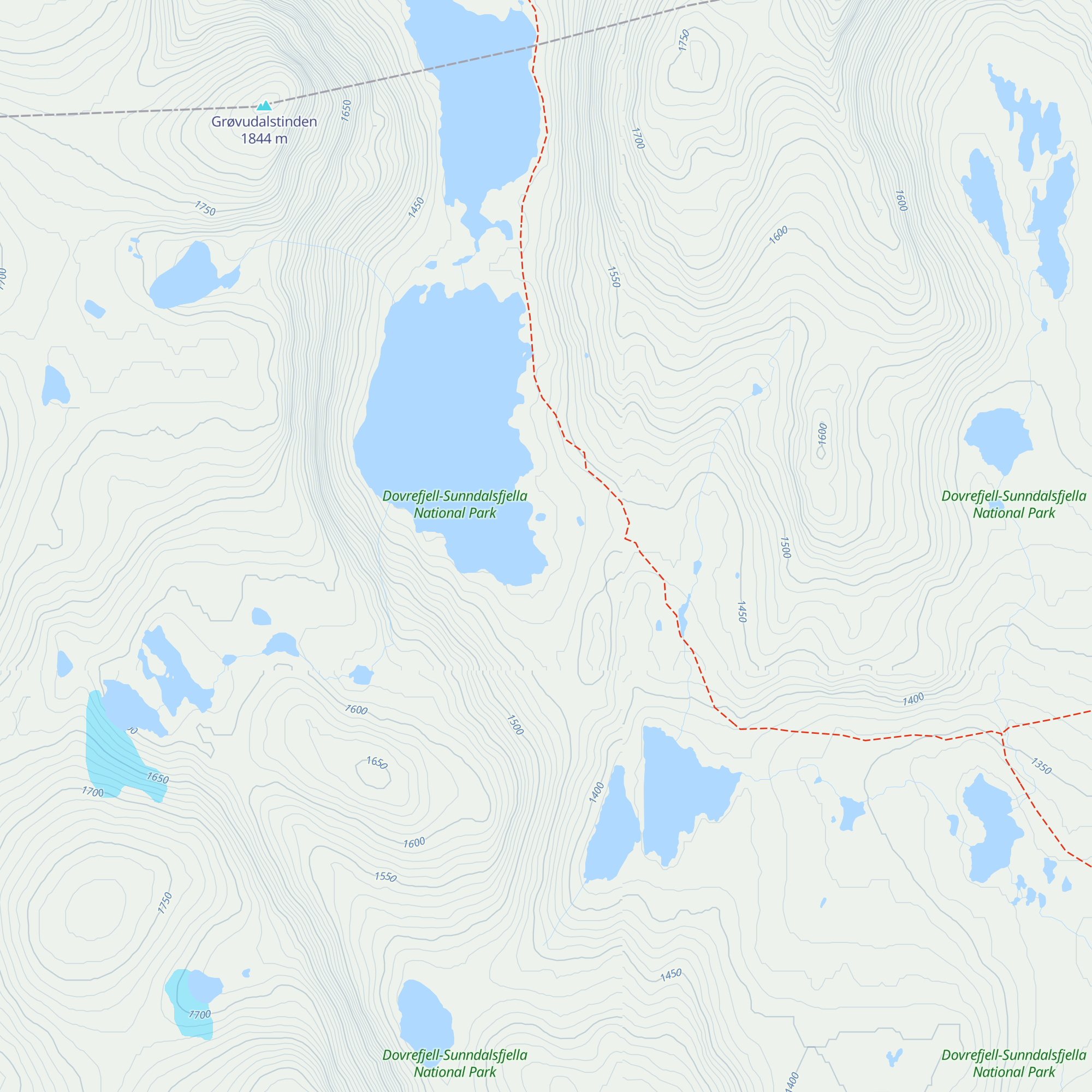 Salhøtjønnbue map