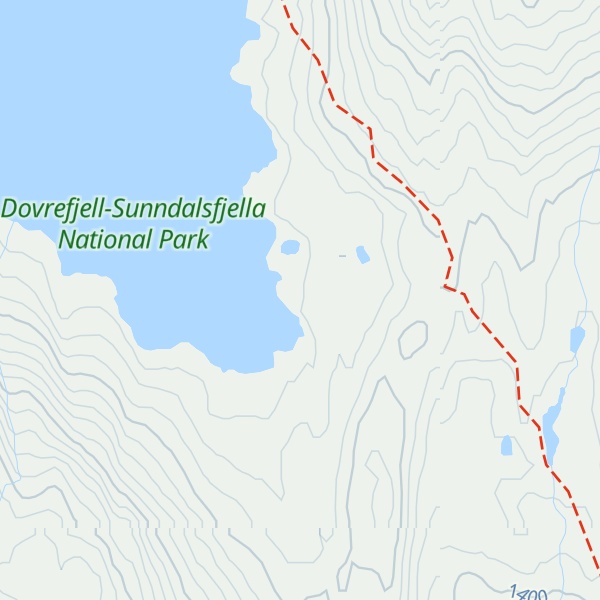 Map of Salhøtjønnbue