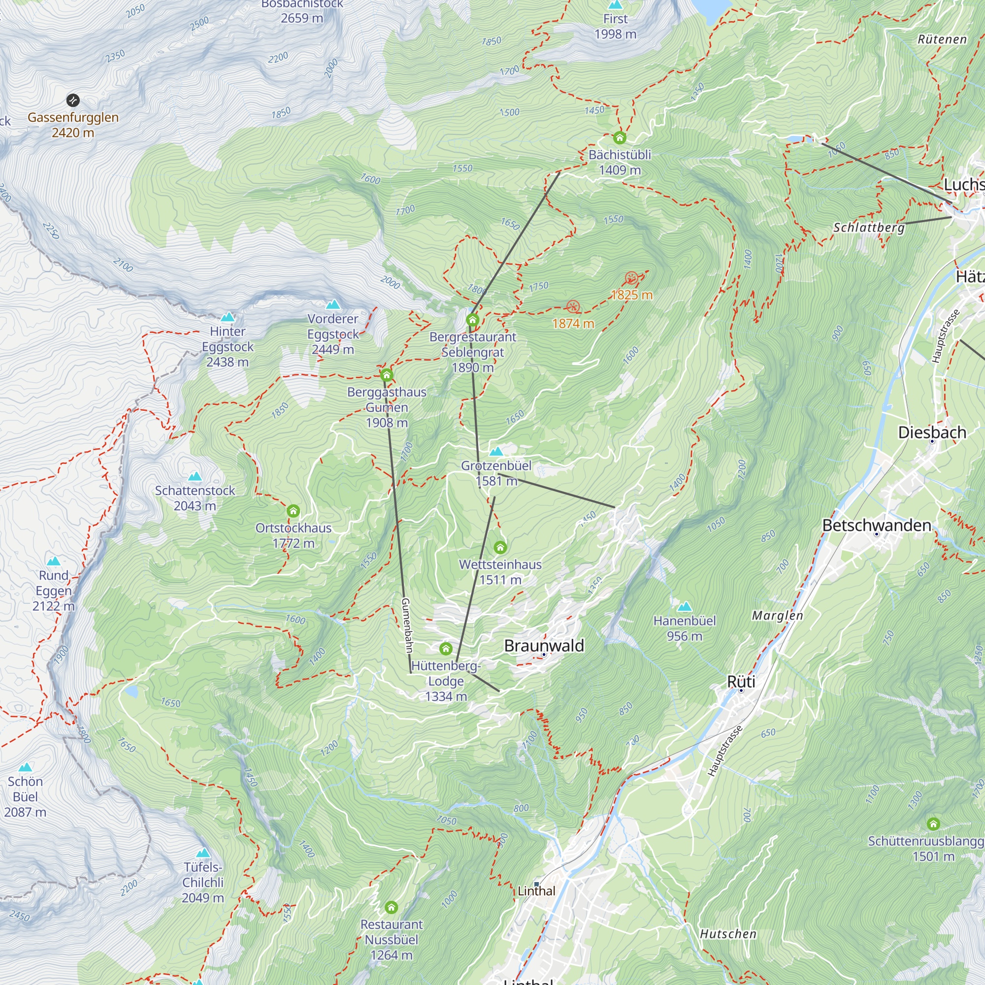 Chämistube map