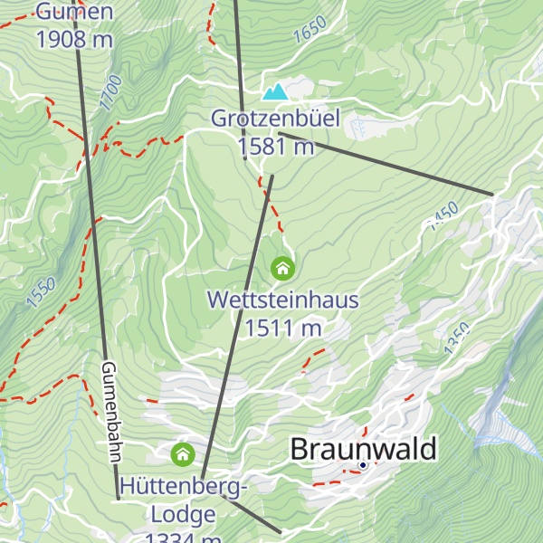 Map of Berghaus Hahnenbühl
