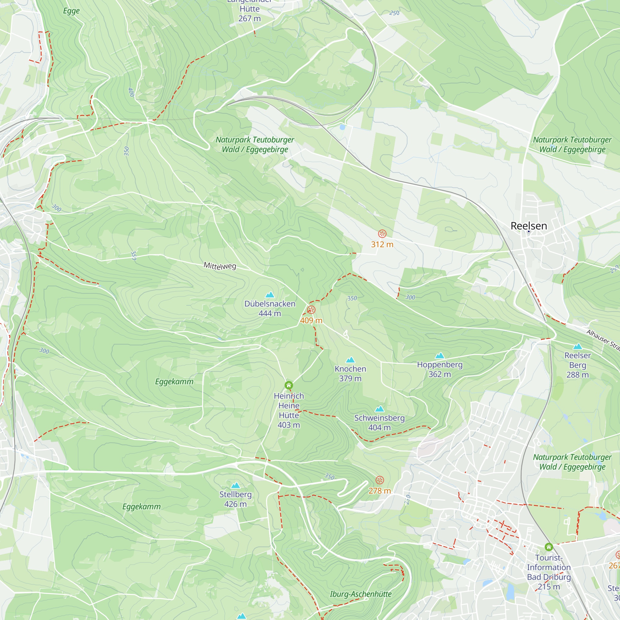 Knochenhütte map