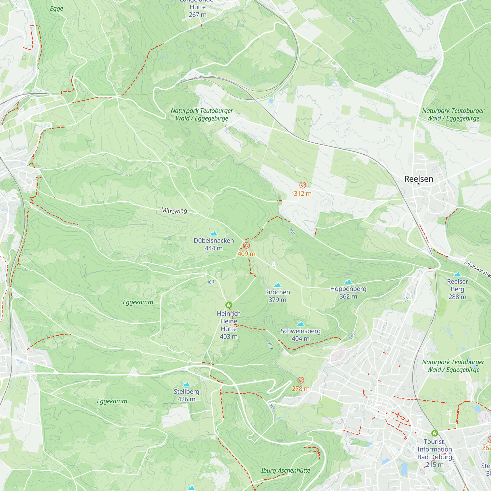 Knochenhütte map