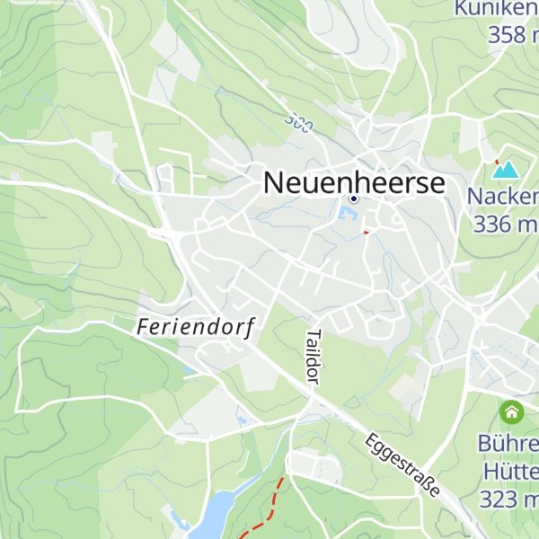 Map of H1hütte