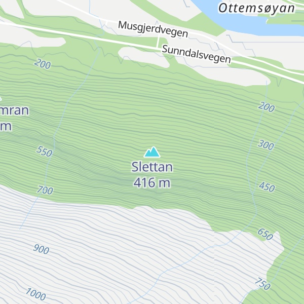 Map of Slettan