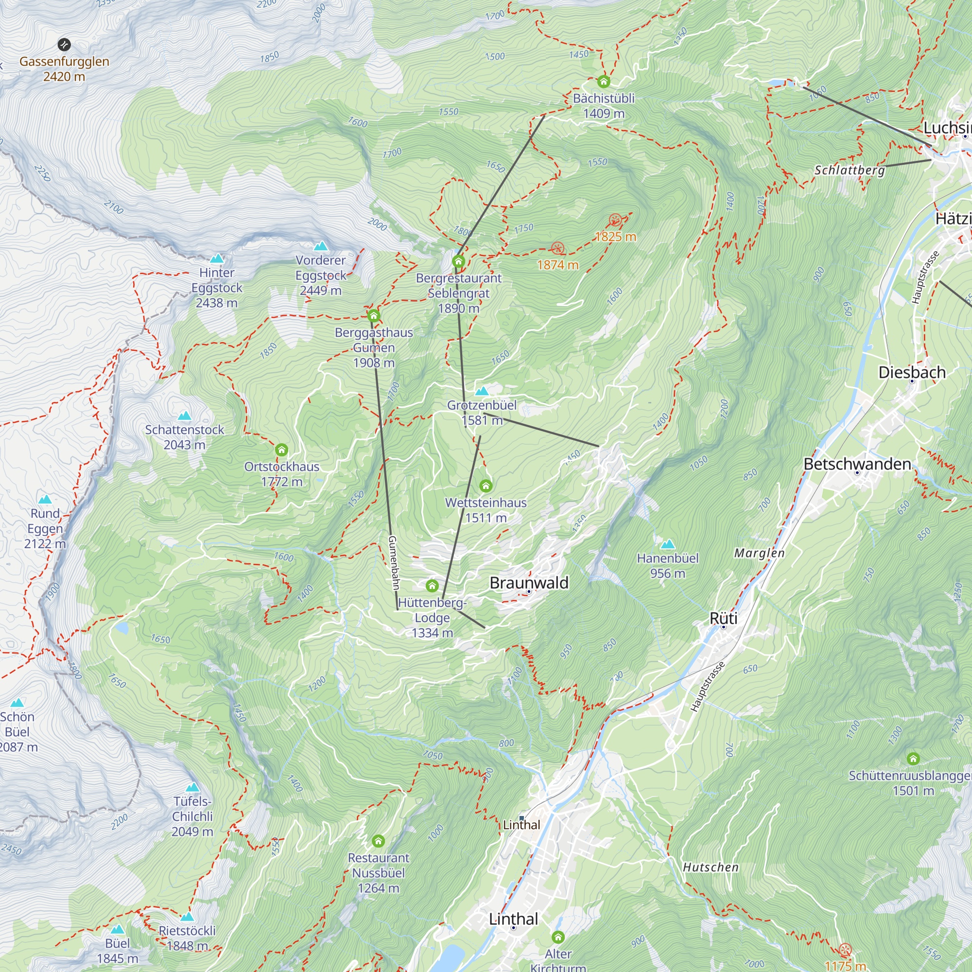 Wettsteinhaus map