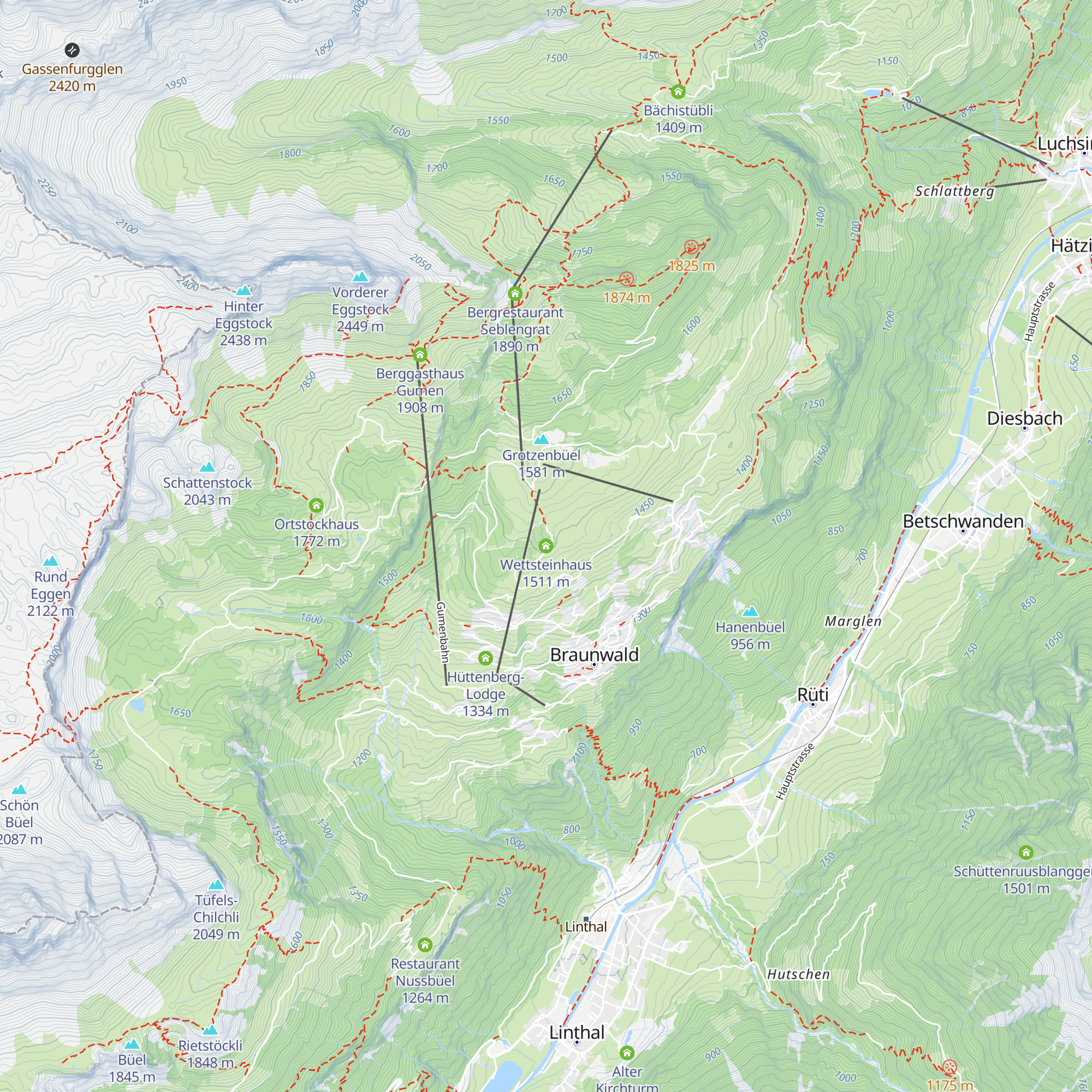 Wettsteinhaus map