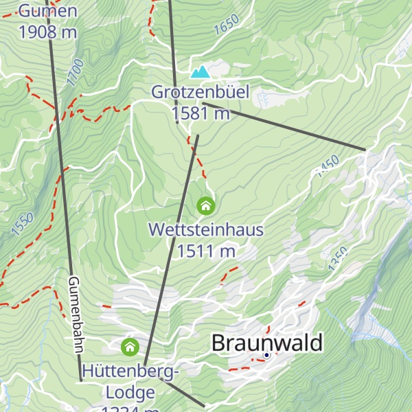 Map of Wettsteinhaus