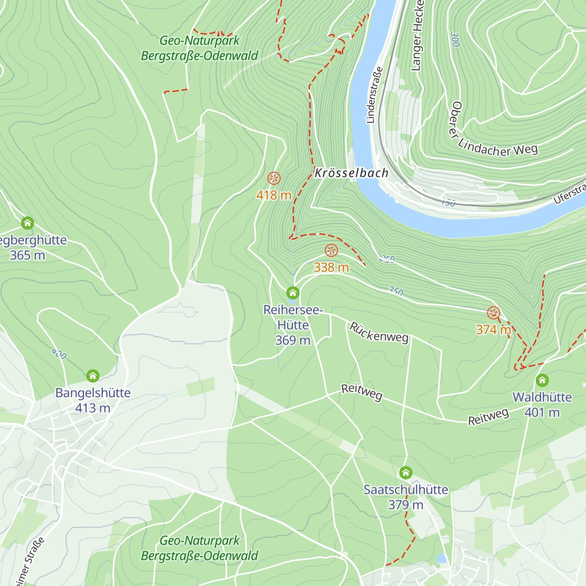Reihersee-Hütte map