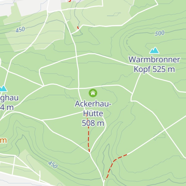 Map of Ackerhau-Hütte