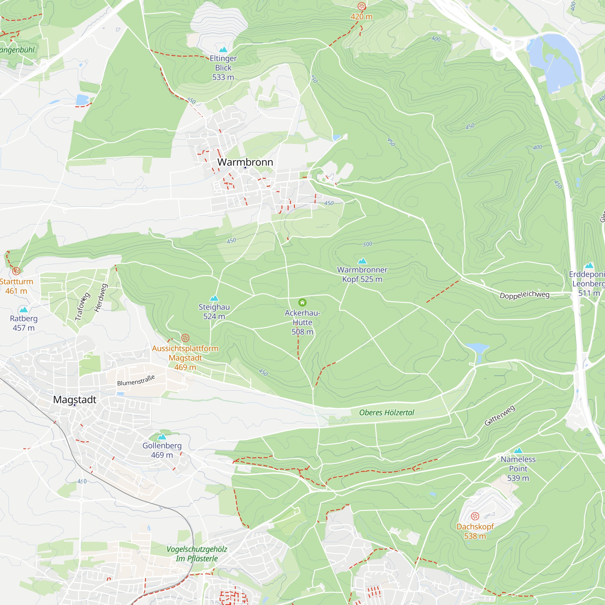 Ackerhau-Hütte map