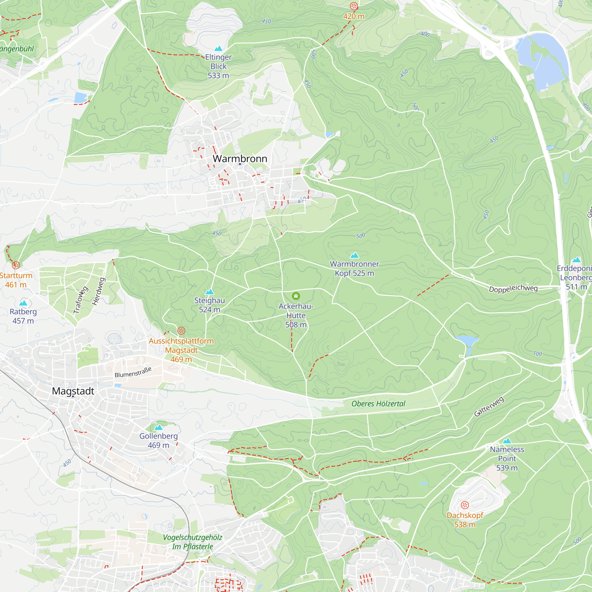Ackerhau-Hütte map