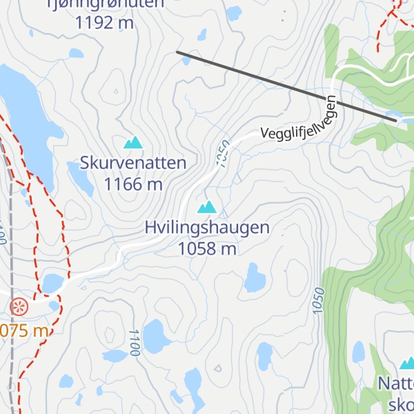 Map of Hvilingshaugen