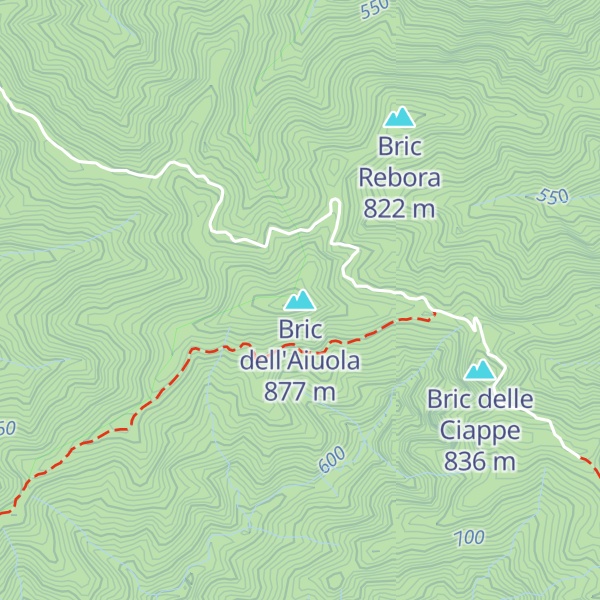 Map of Bric dell'Aiuola