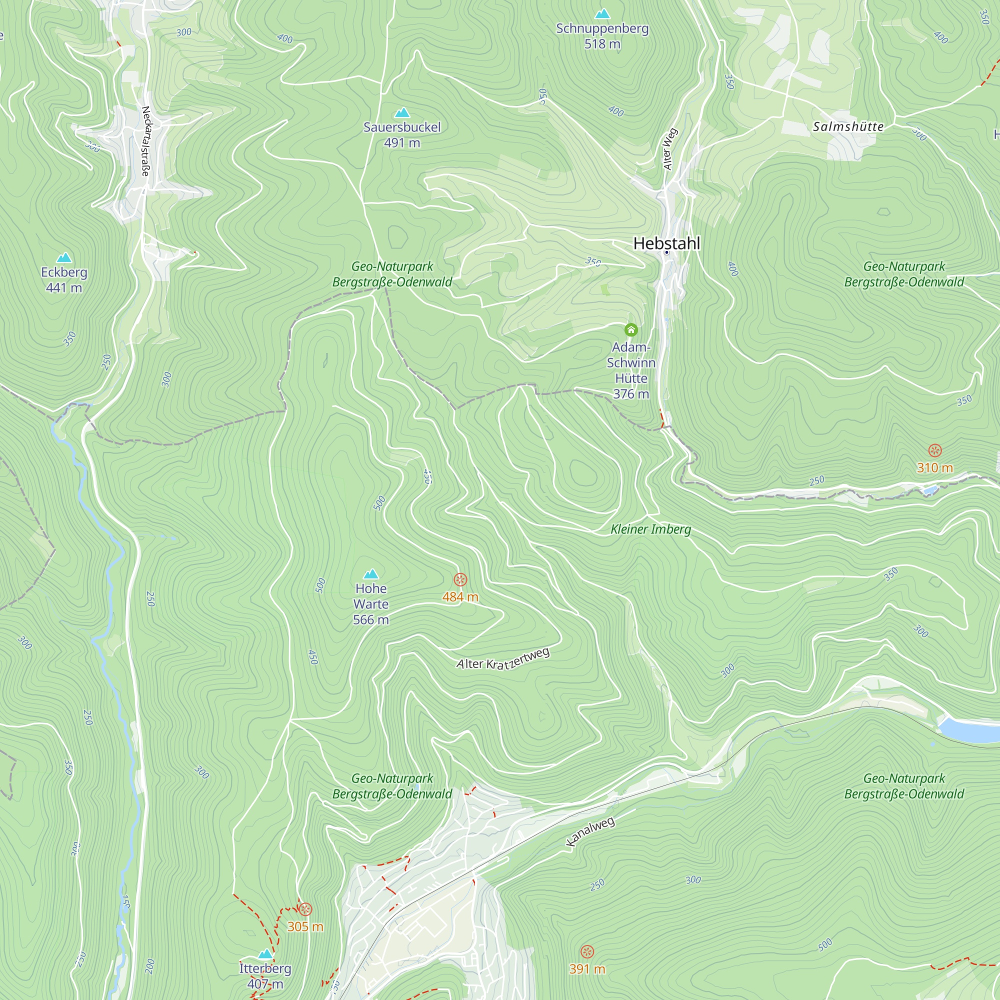Esslichhütte map