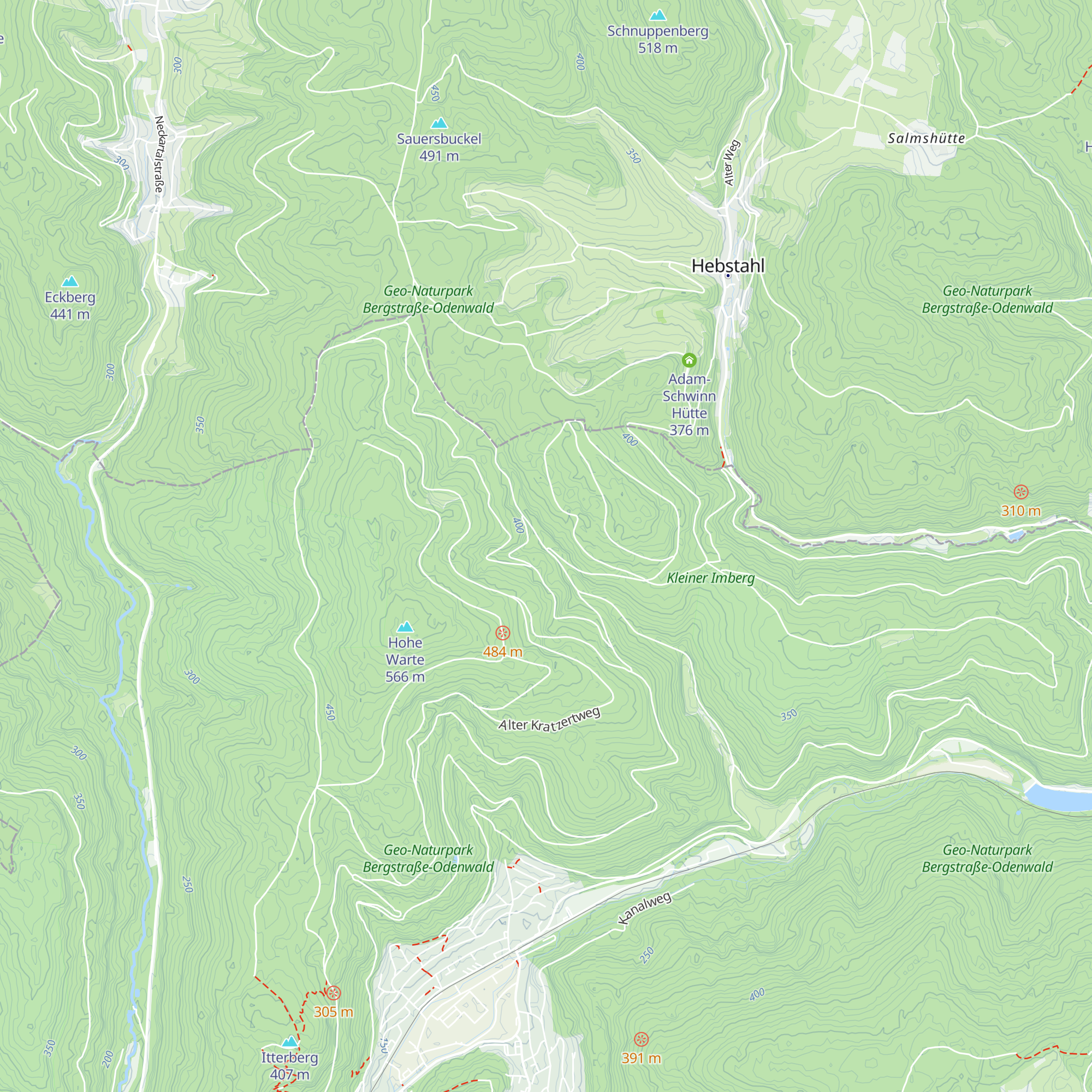 Esslichhütte map