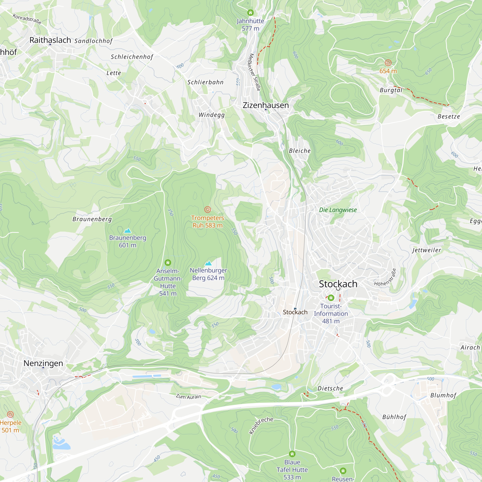 Hindelwanger Hütte map