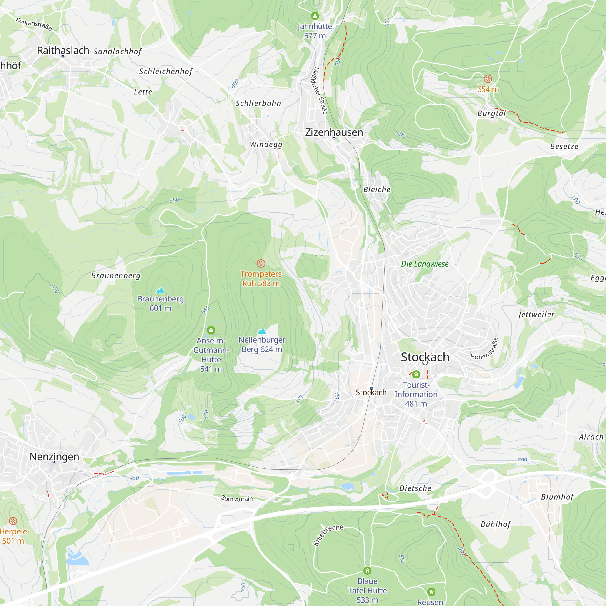 Hindelwanger Hütte map