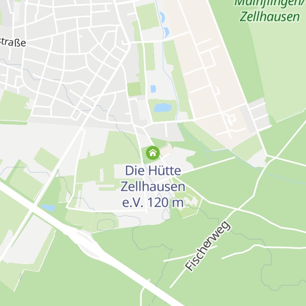 Map of Die Hütte Zellhausen e.V.