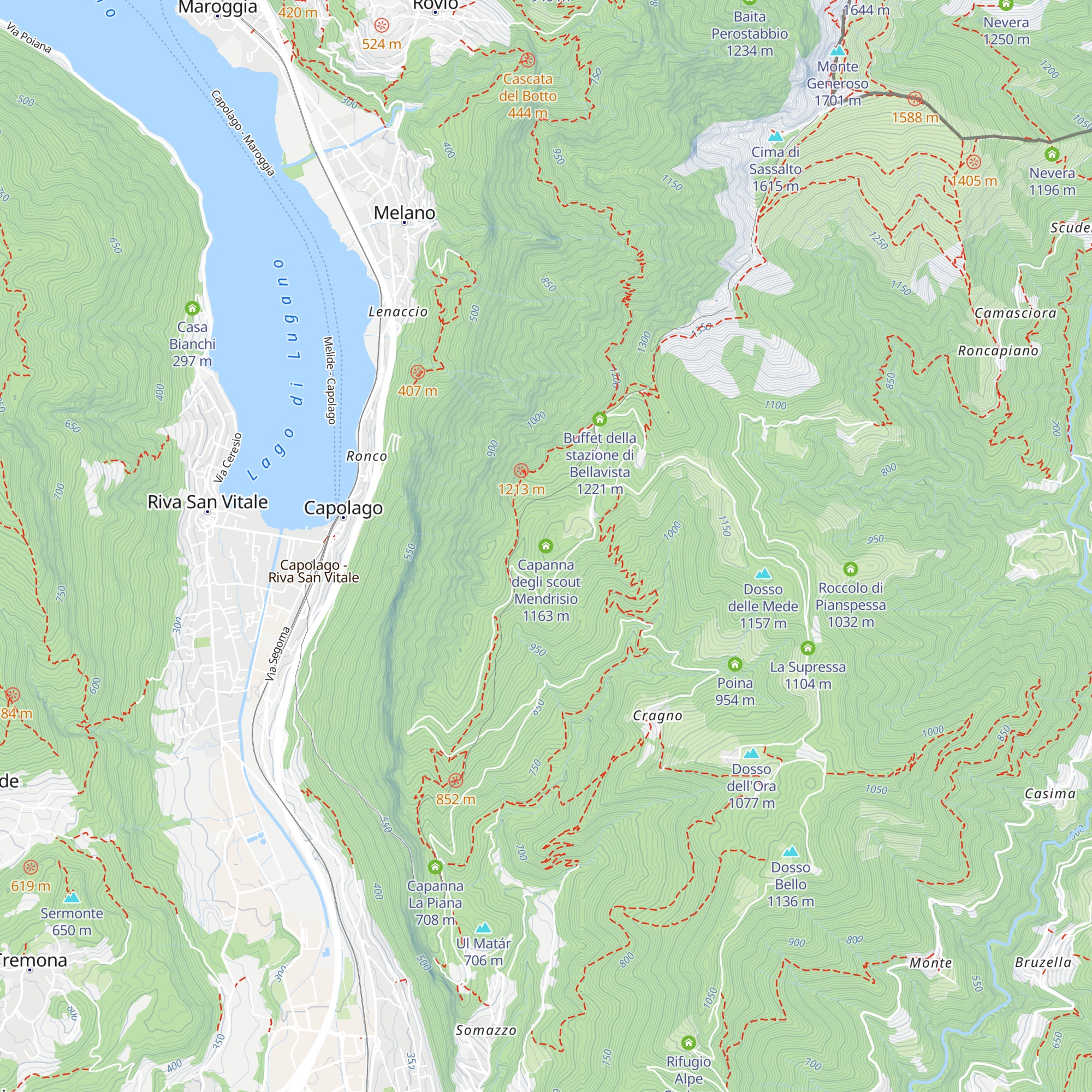 Capanna degli scout Mendrisio map