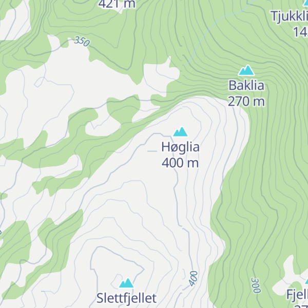 Map of Høgliheian