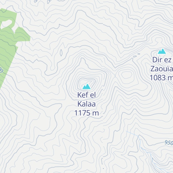 Map of Kef el Kalaa