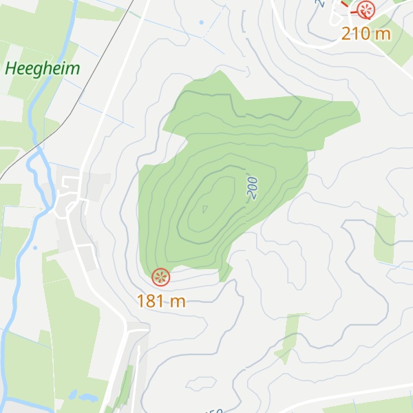 Map of Enzheimer Kopf
