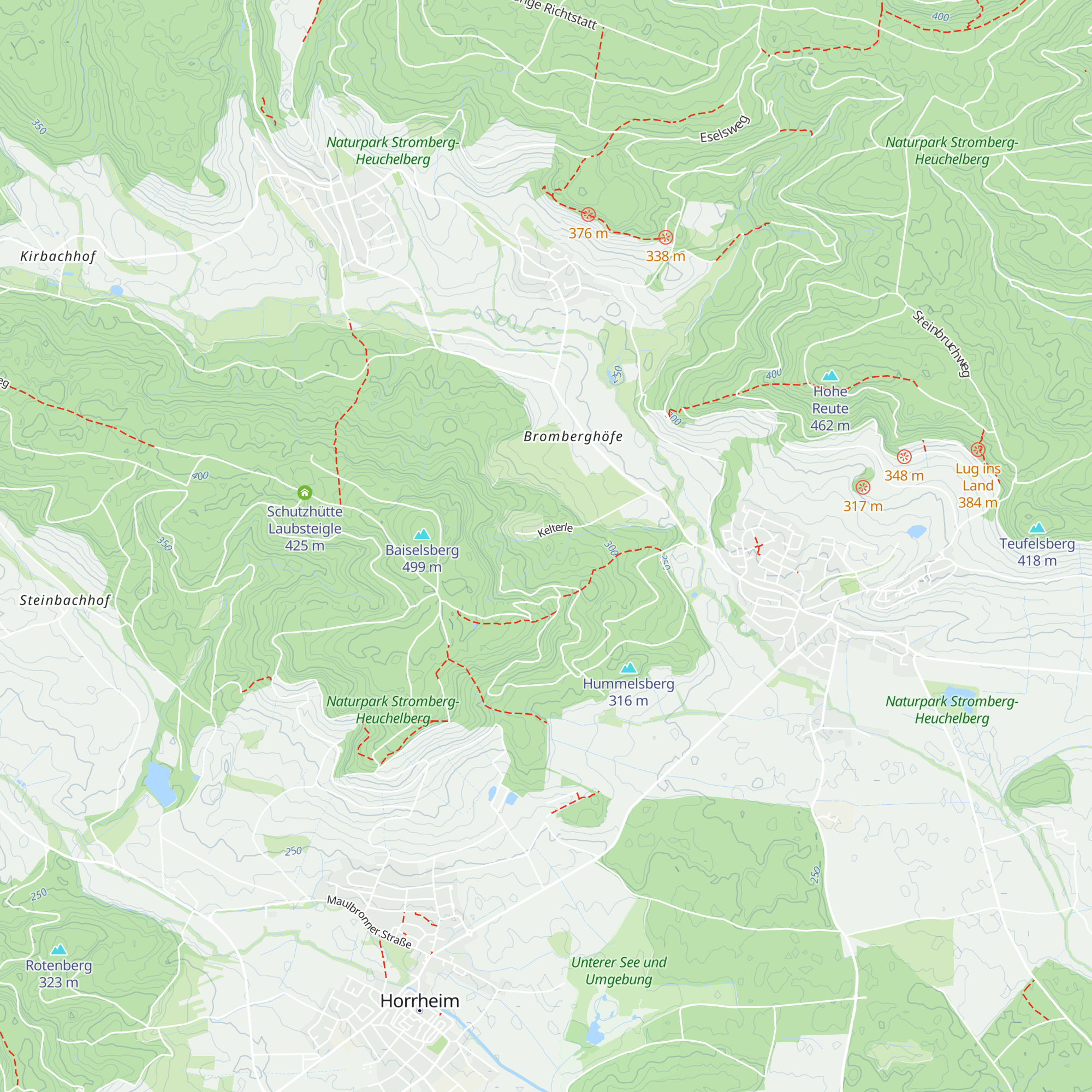Baiselsberg-Hütte map