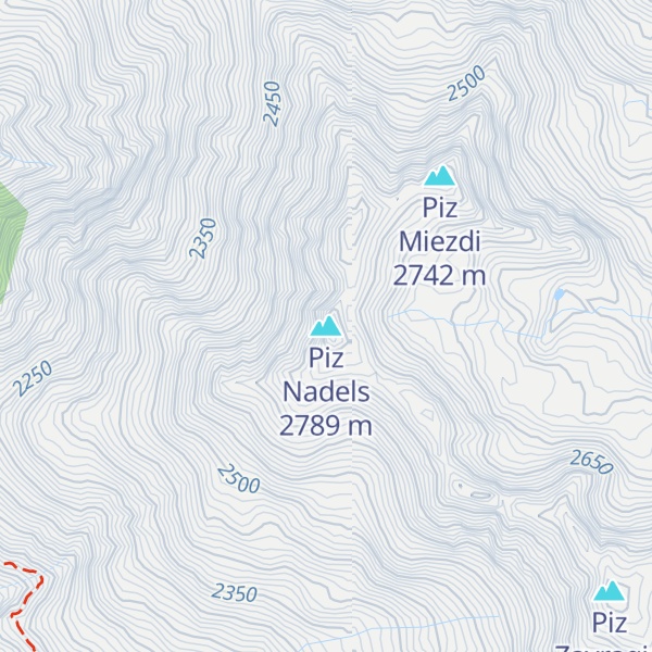 Map of Piz Nadels