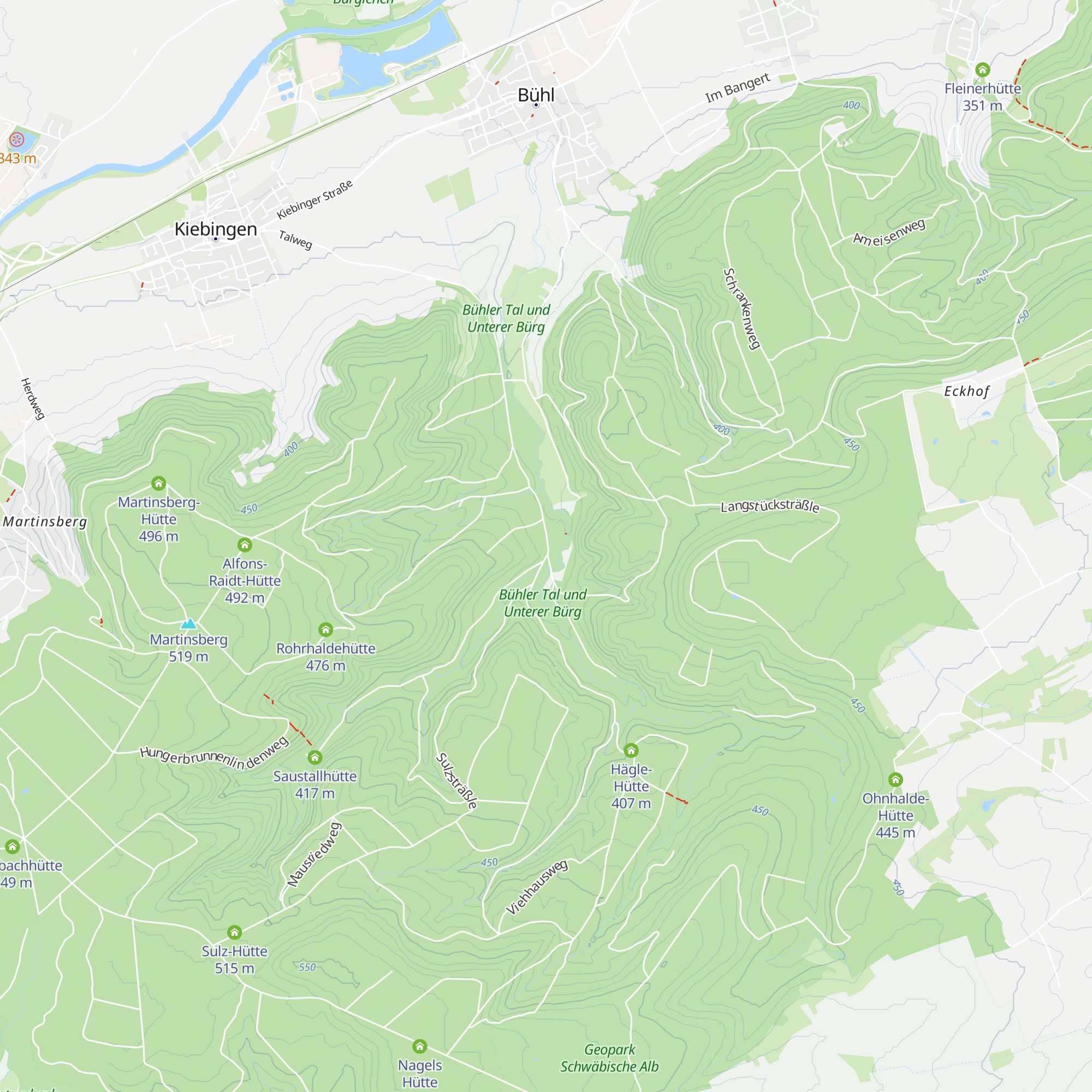 Bühlertal-Hütte map