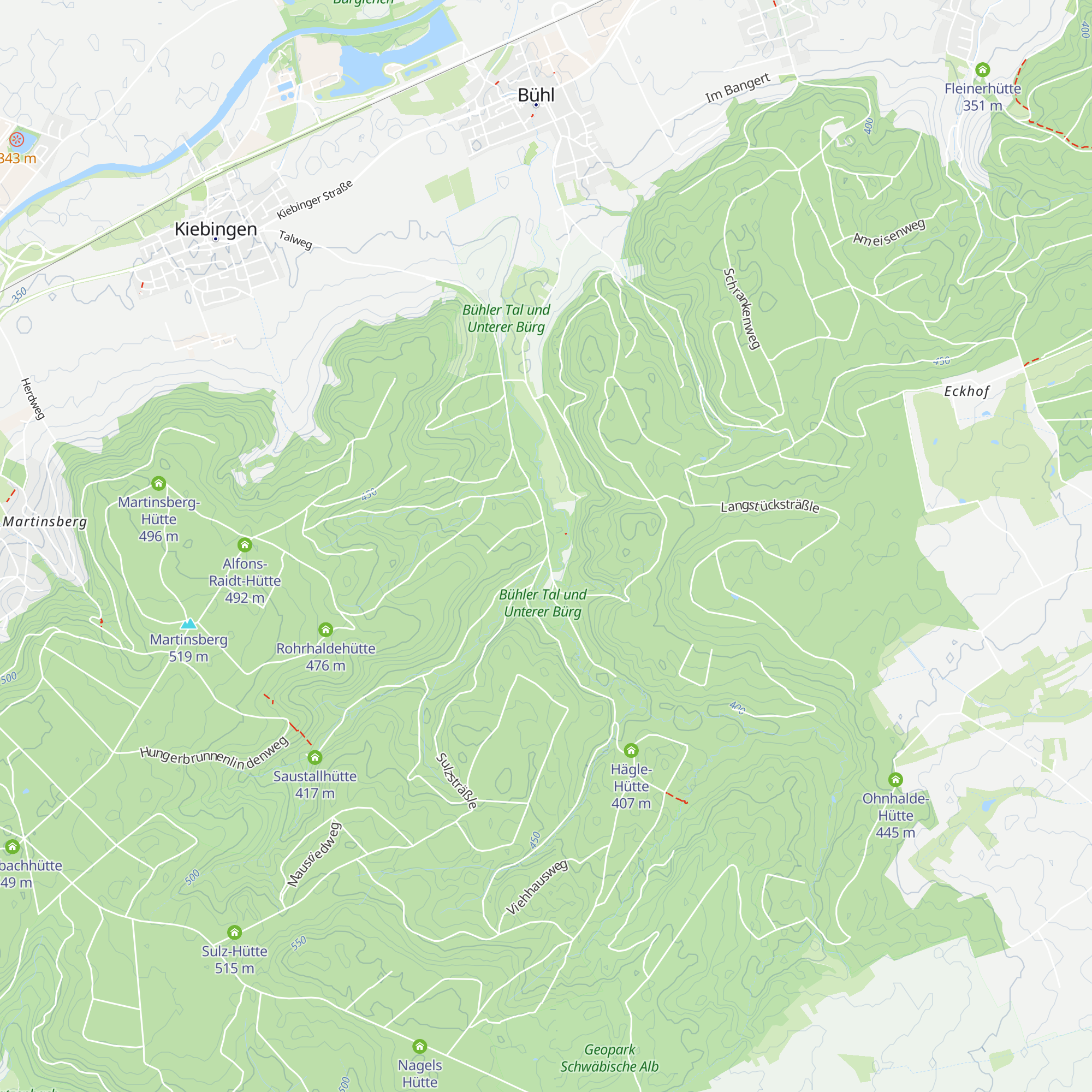 Bühlertal-Hütte map