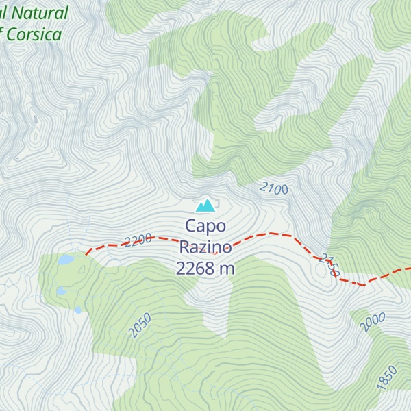 Map of Capo Razino
