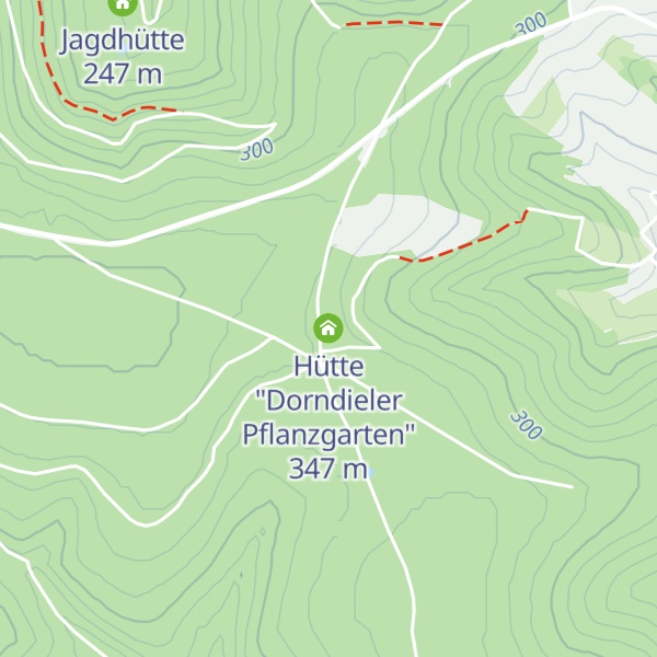 Map of Hütte "Dorndieler Pflanzgarten"