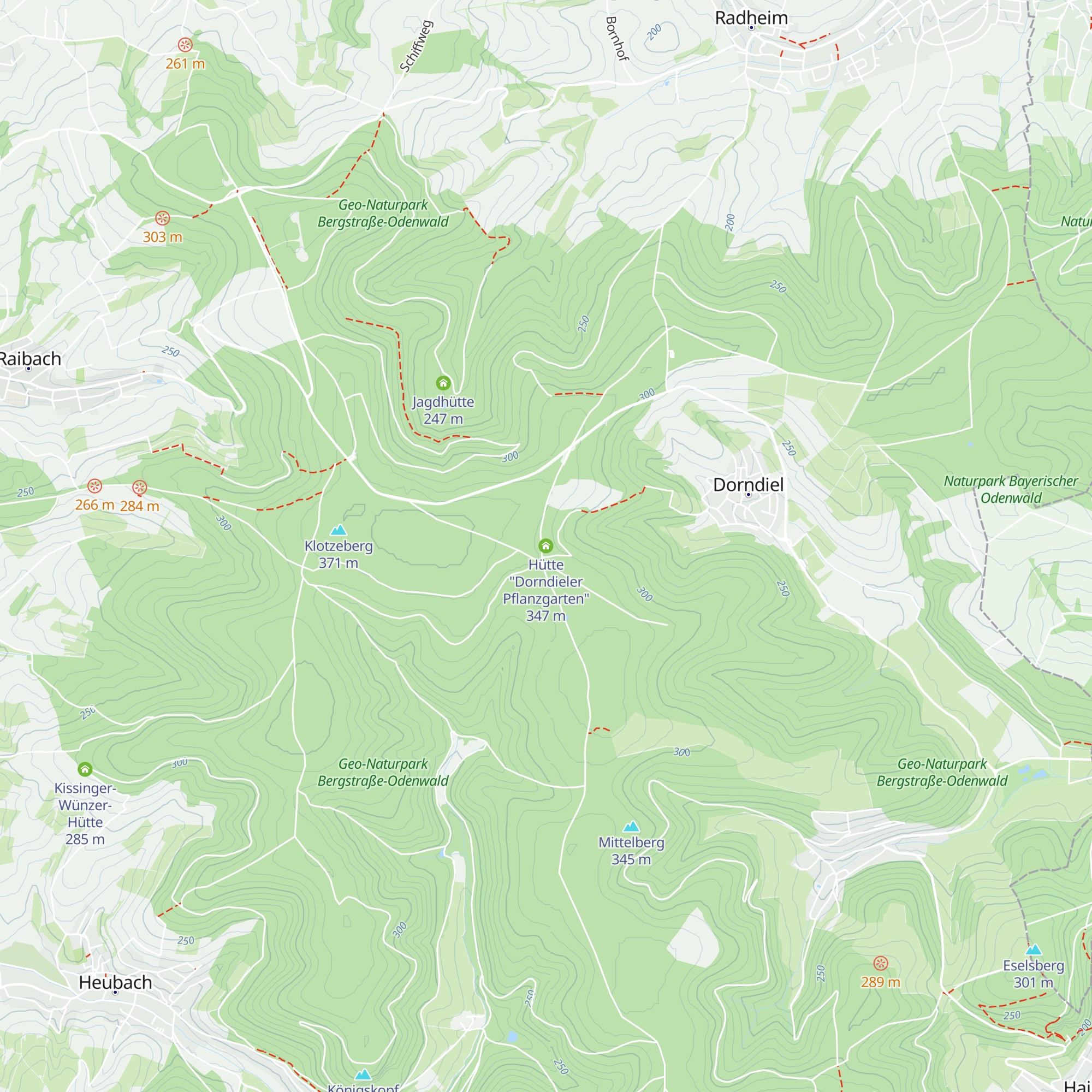Hütte "Dorndieler Pflanzgarten" map