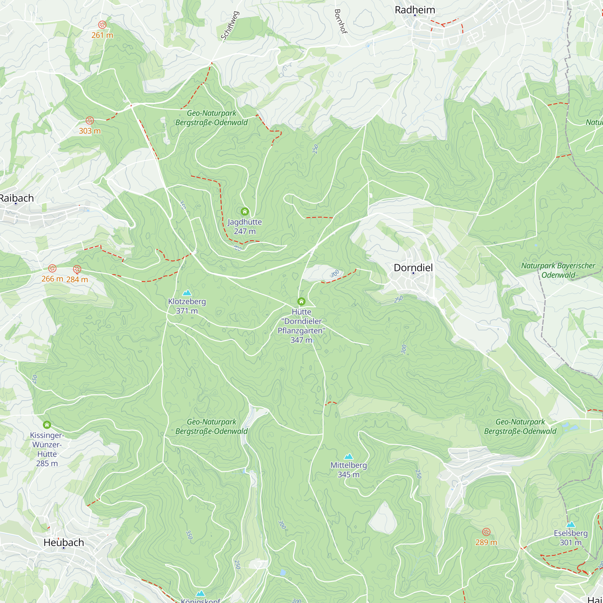 Hütte "Dorndieler Pflanzgarten" map