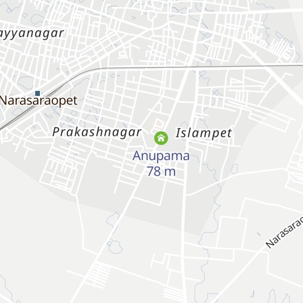 Map of Srinivasa Lodge Ac non Ac