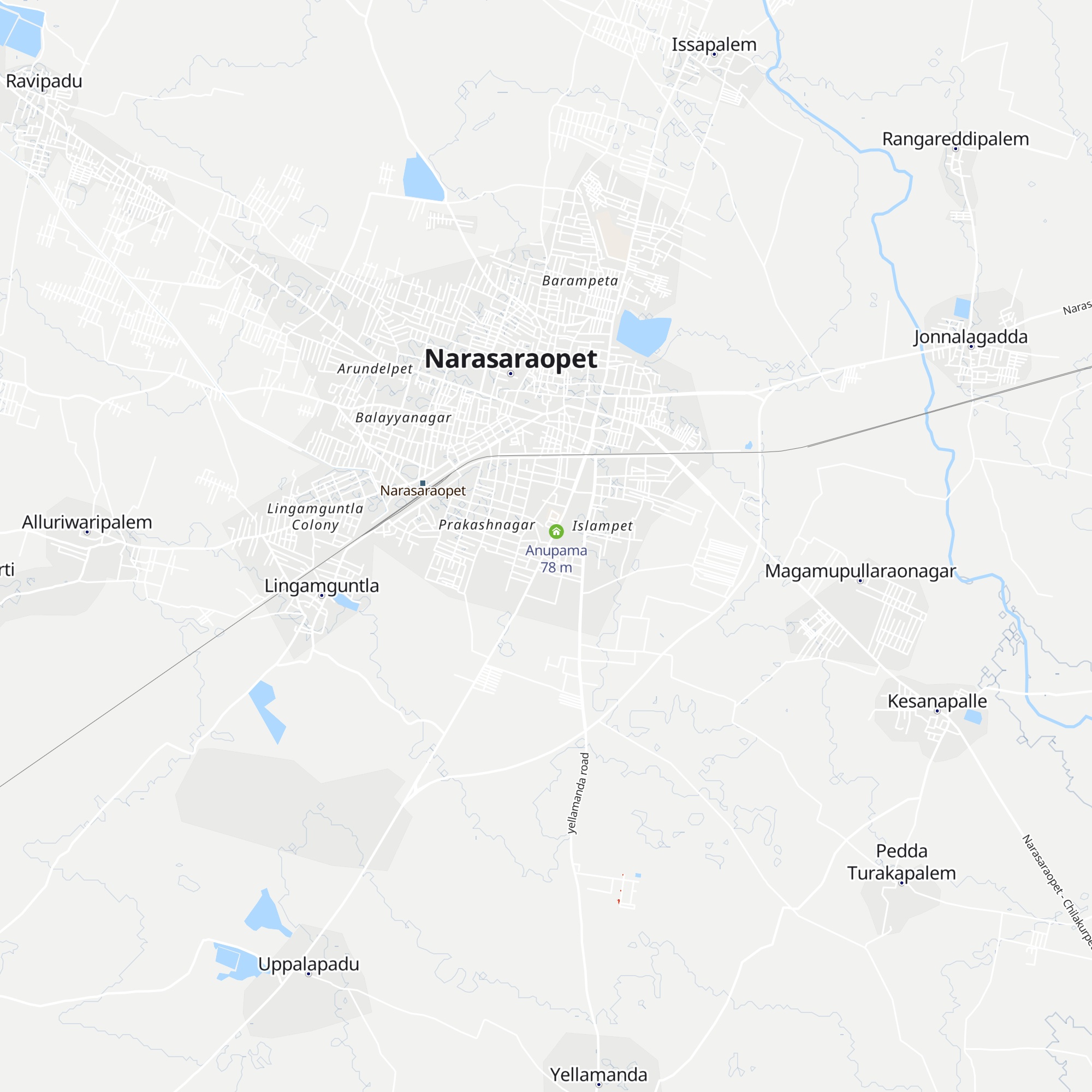 Srinivasa Lodge Ac non Ac map