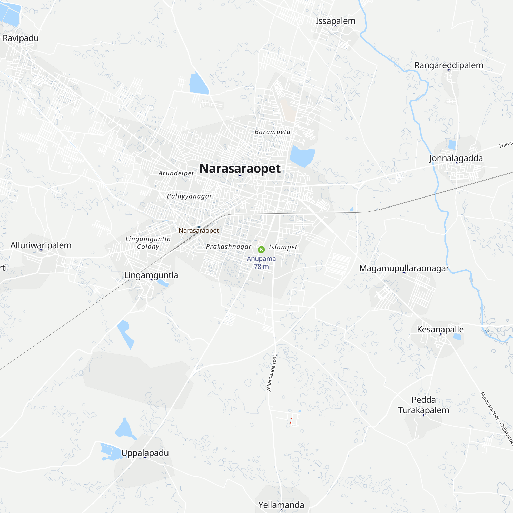 Srinivasa Lodge Ac non Ac map