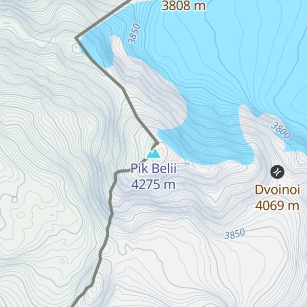 Map of Pik Belii